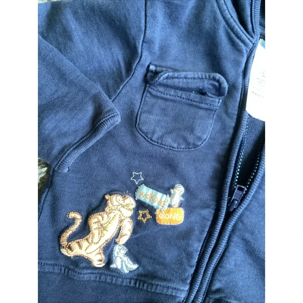 Disney Winnie The Pooh Tigger Zip Up Hoodie  3/6 Months Preowned‎